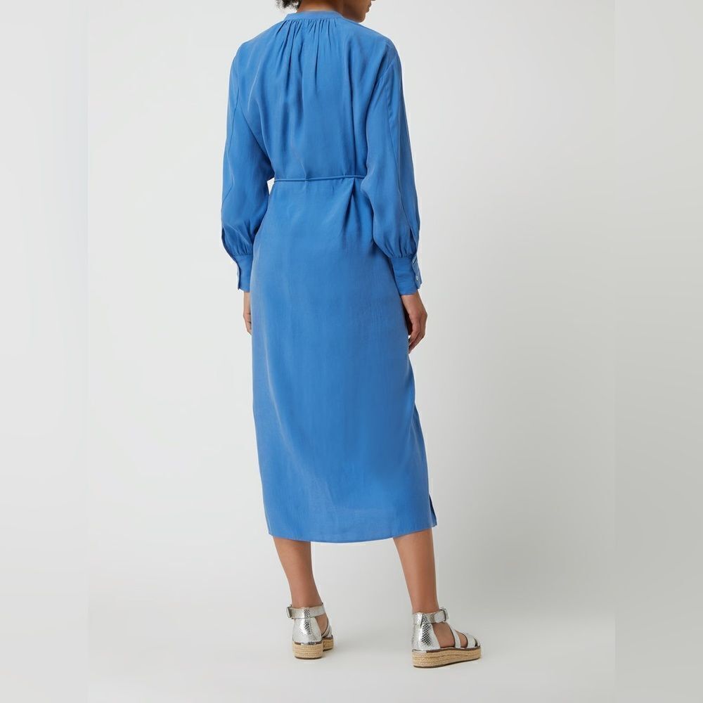 Mango Modal Oversized Dress Belted Blue - Picture 6 of 9